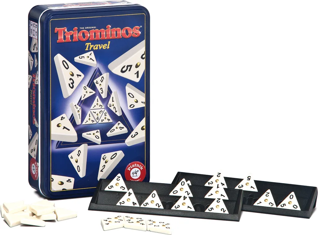 PIATNIK 808395 Triominos de voyage - Jeu de société de poche compact