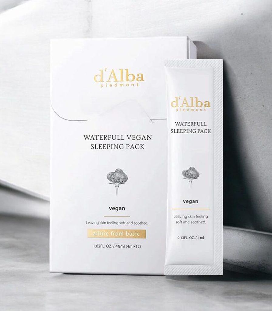 d'Alba - Waterfull Vegan Sleeping Pack - Hydratační noční Obrázek produktu 