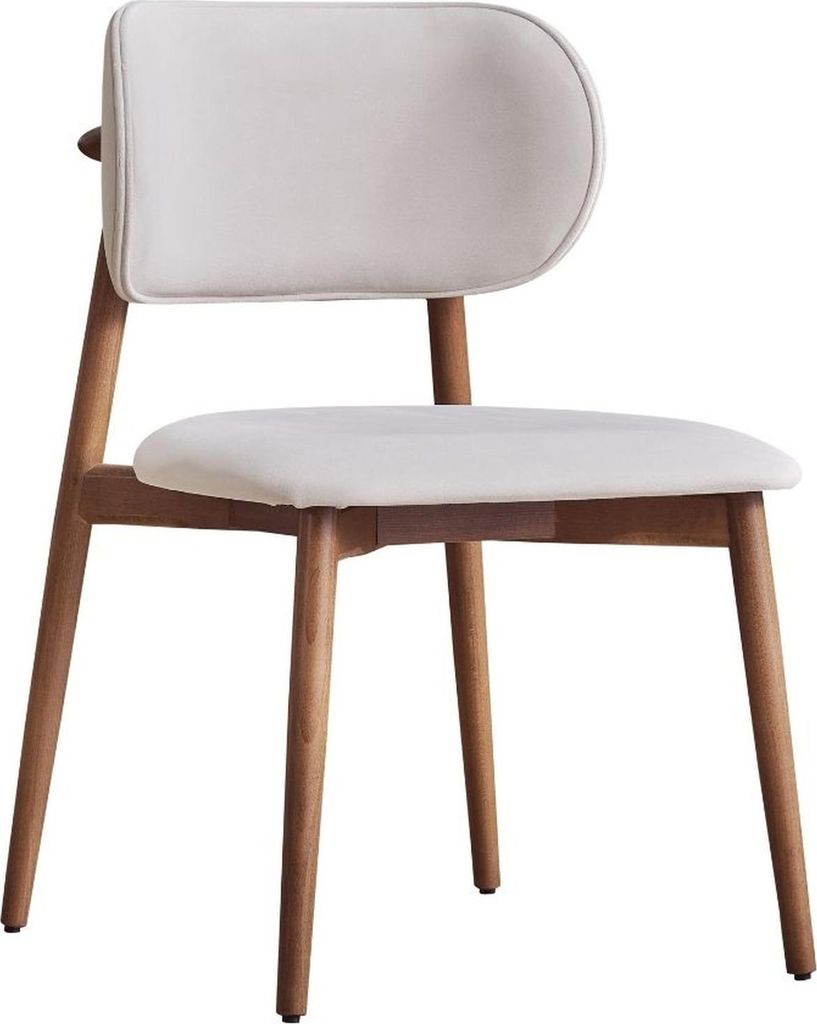 Weißer Textilstuhl Designer Einsitzer Stilvolle Esszimmerstühle Stühle