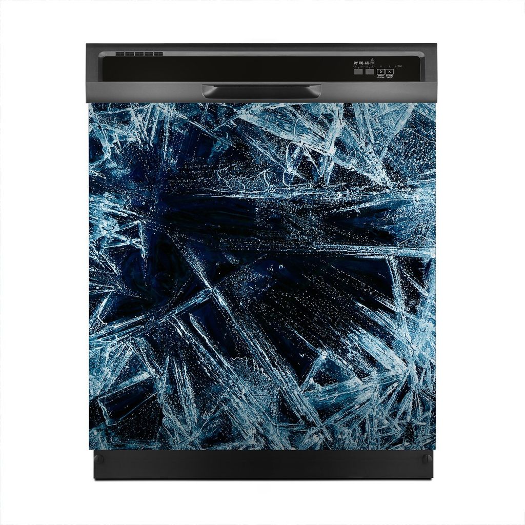 Aufkleber sticker 60x60 cm Dekorative folie Spülmaschine - Eis Strukturen