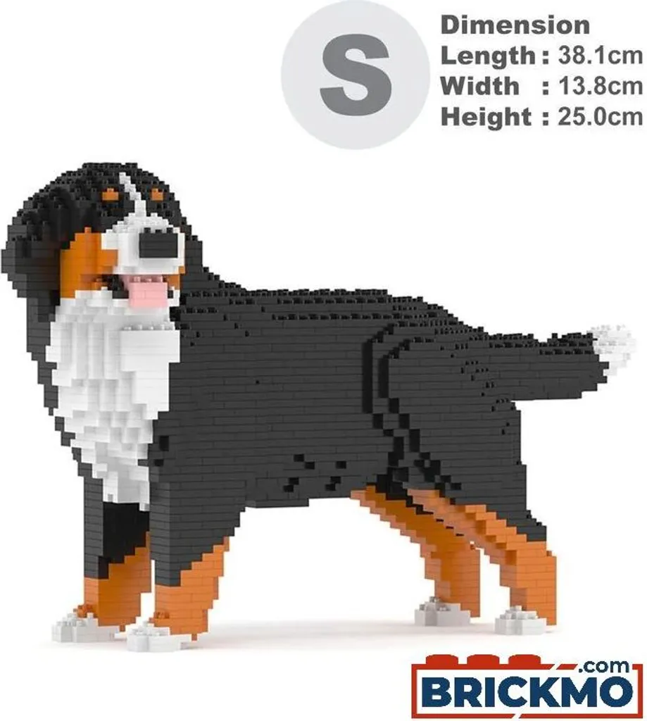 Jeu de Construction Chien Bouvier Bernois en Briques JEKCA ST19BMD03B