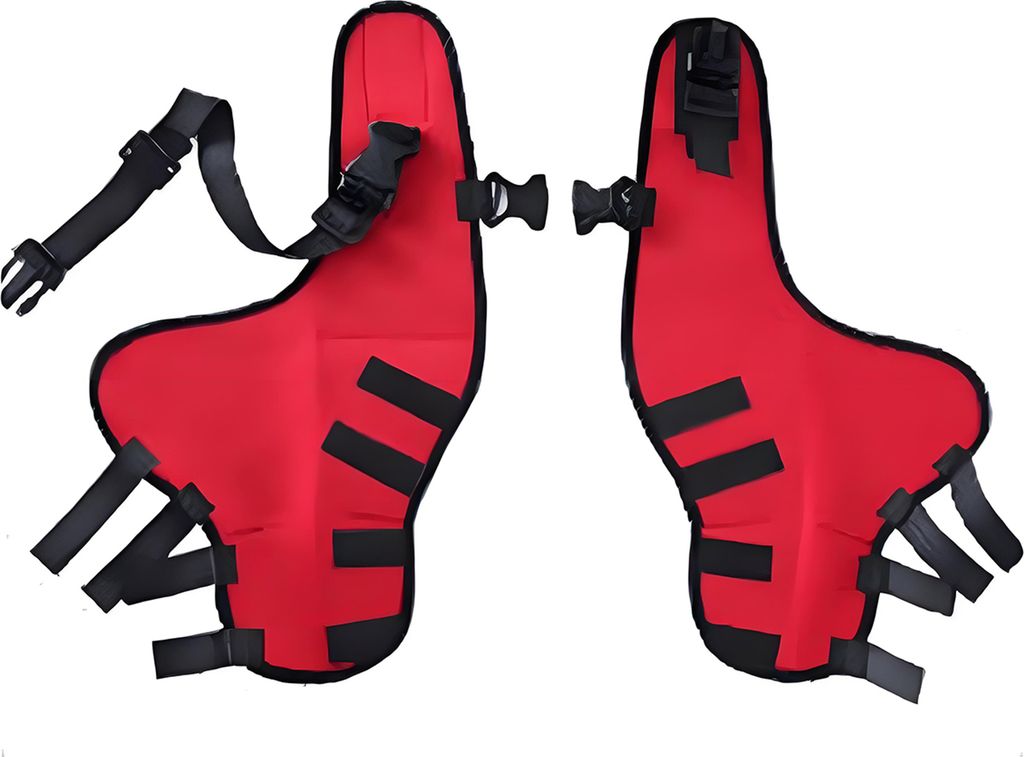 Knieorthese für Hunde bei gerissenem vorderen Kreuzband (ACL) am Hinterbein, verstellbare doppelte Unterstützung für das Hinterbein bei Patellal...