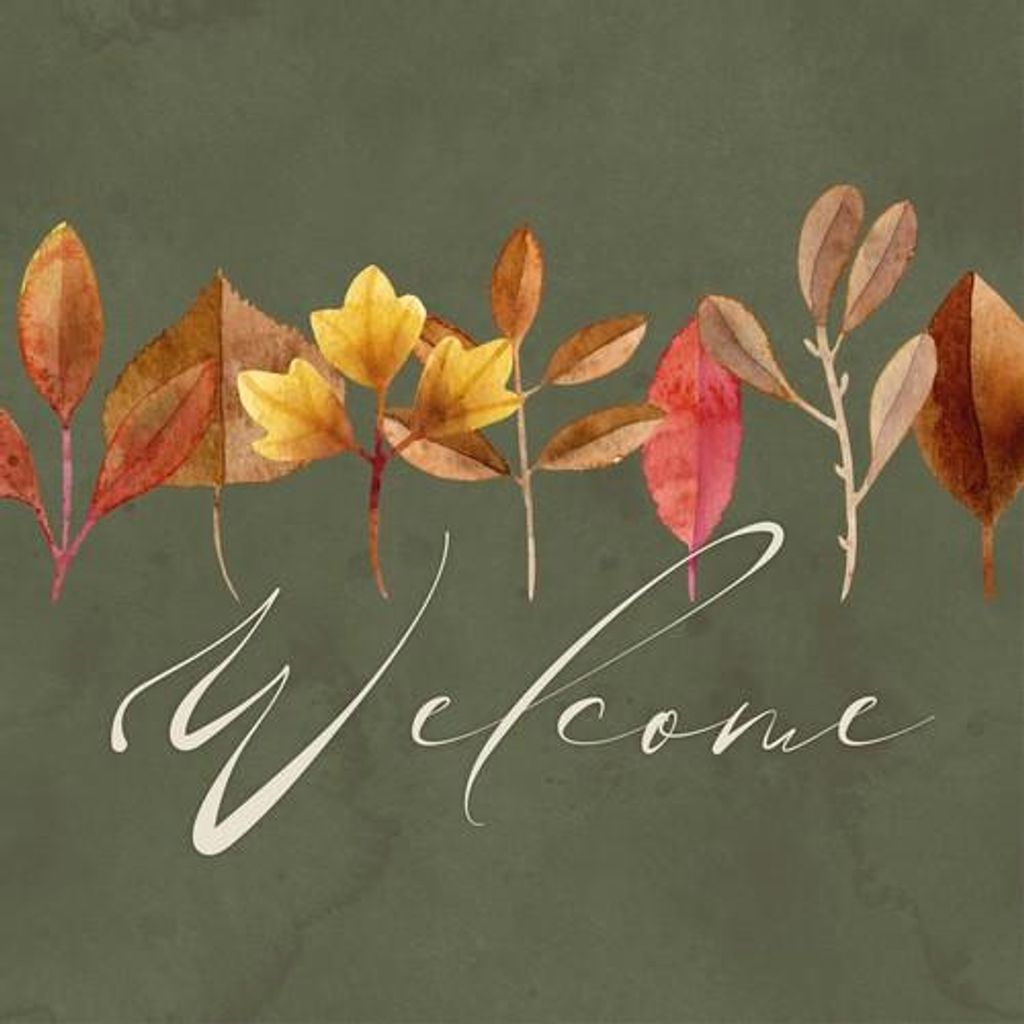 Servietten 33x33 cm - Welcome Leaves Napkin