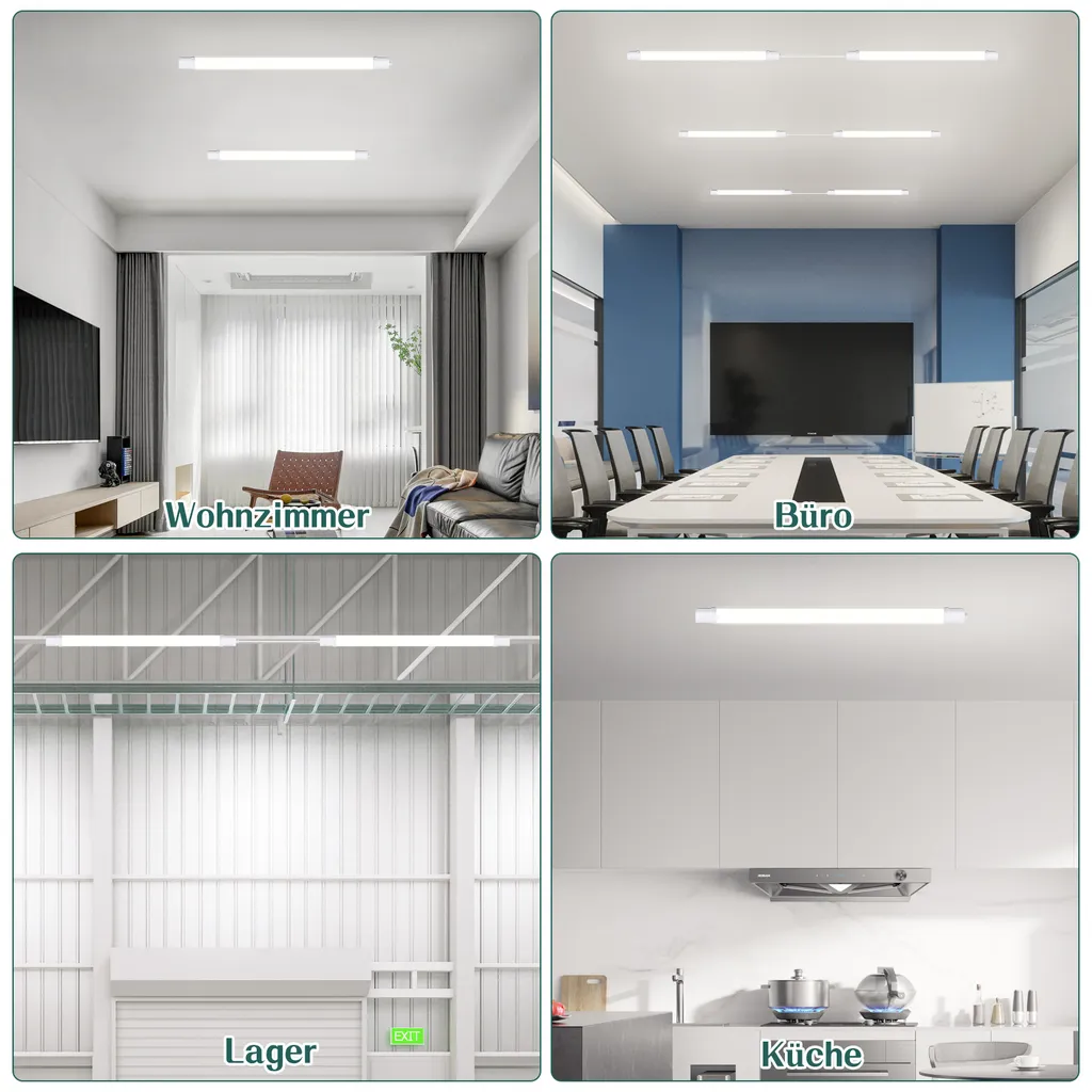 ZMH 24W Lampada LED Impermeabile 90cm - Offerta Illuminazione - 7