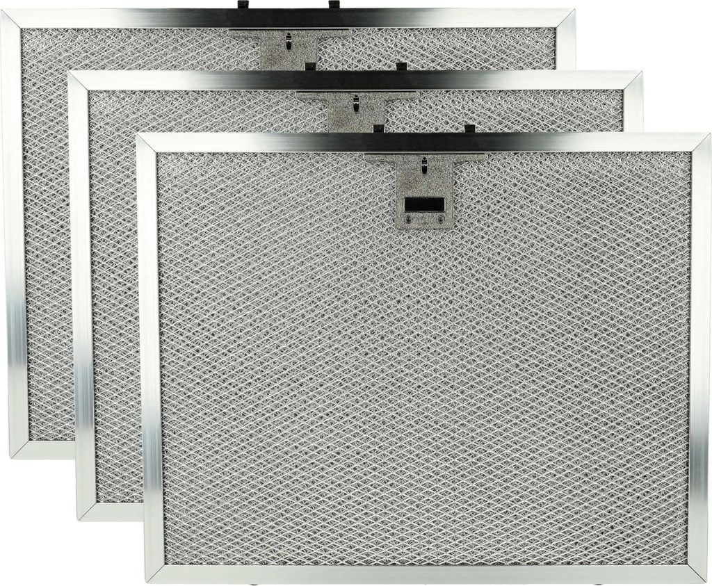 vhbw 3x Filter Metallfettfilter Ersatz für Miele 4002515643143, 8258241 für Dunstabzugshaube, Metall