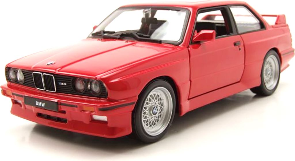 Bburago BMW serii 3 M3 1988 (czerwony, 1:24)