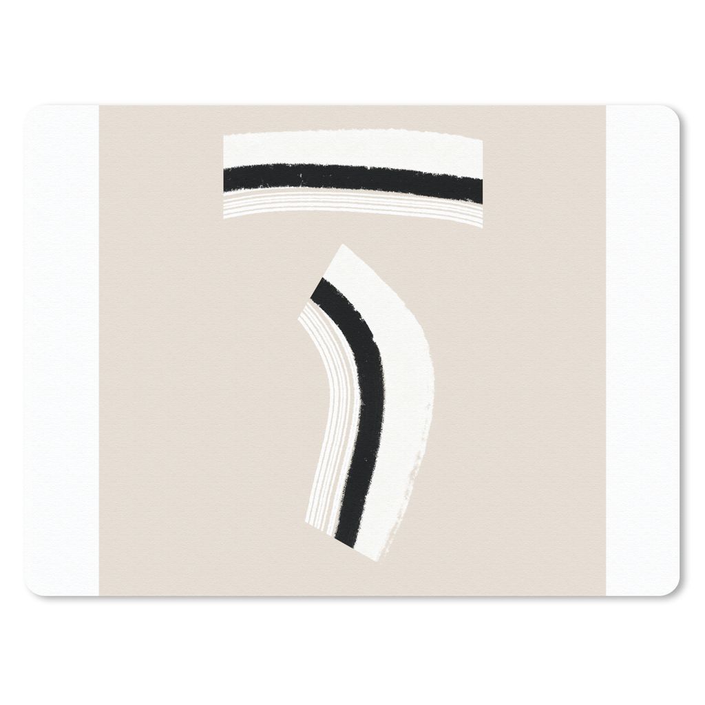 MuchoWow Mauspad Mousepad Linie - Pastell - Gestaltung 40x30 cm - Mousepads - Maus Mat - Pad - Mausunterlage - Anti Rutsch