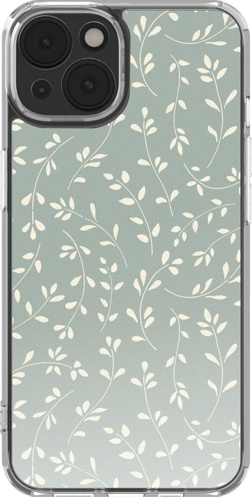 imoshion Design Hülle iPhone 14 - Smoke Green Flowers