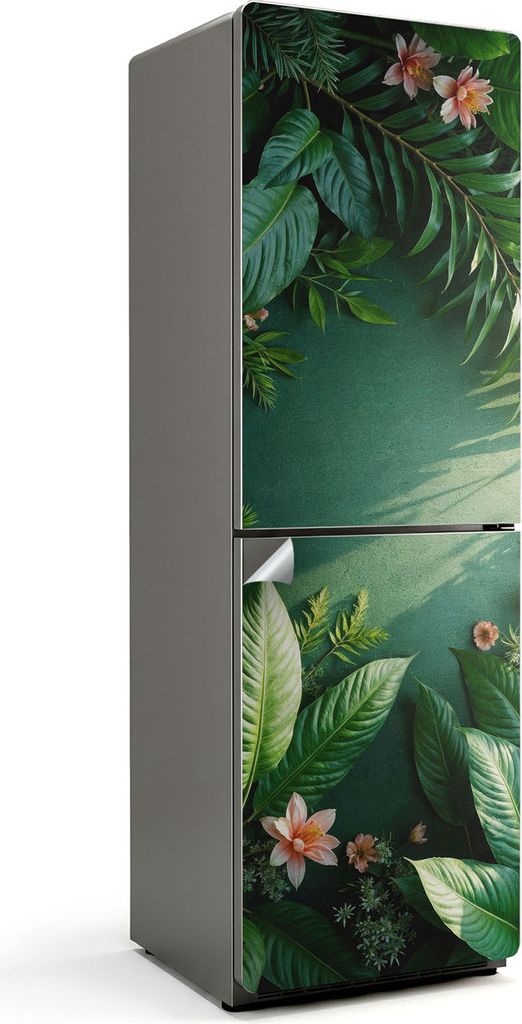 Vertikale Holzbretter – Kühlschrank Aufkleber – Klebefolie Kühlschrank – Kühlschrank Dekor – Kühlschrankfolie selbstklebend – Küchen...