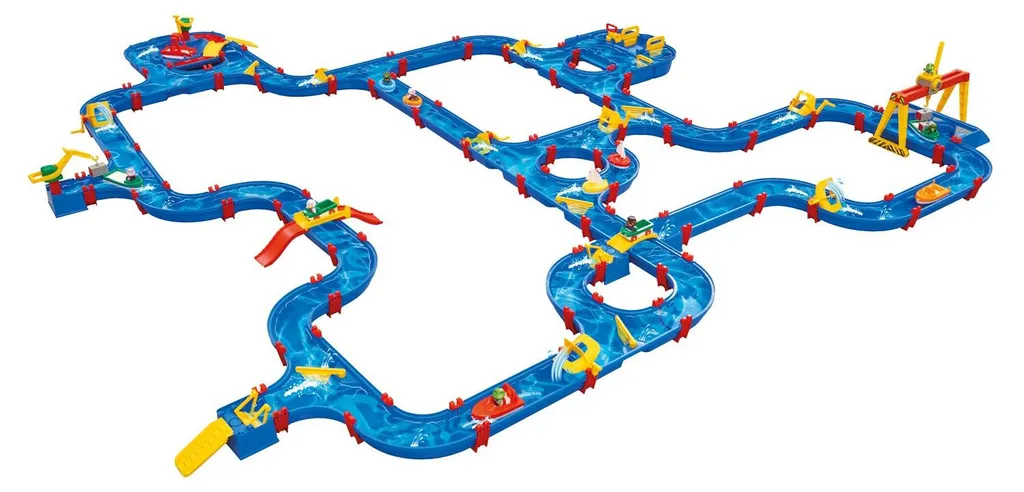 AquaPlay 1680 Circuit d'Eau avec Écluses et Pompe - Jeu Hydro-Vitesse