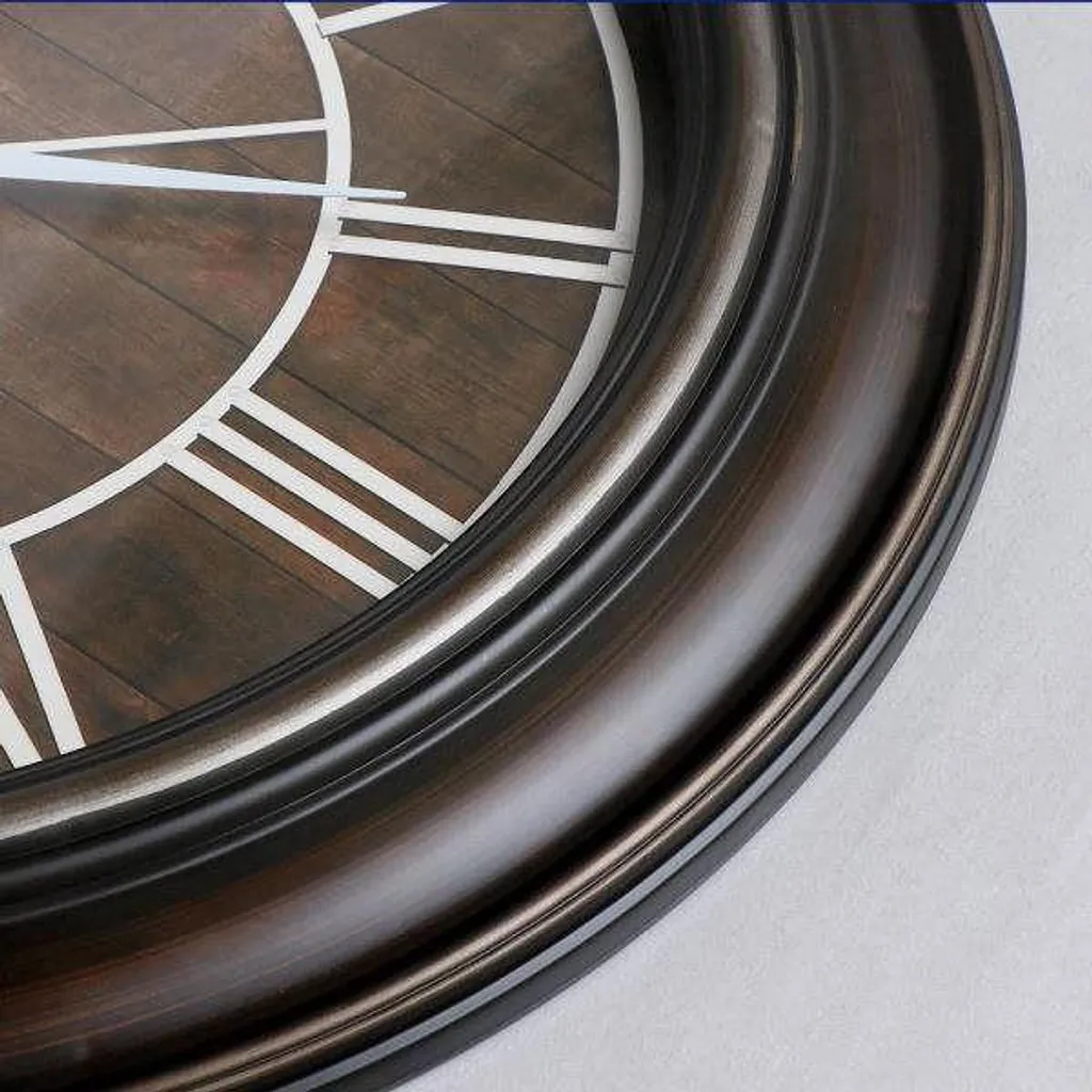 Horloge murale MPM E01.3878.52 pendule design précis en métal argenté - 3