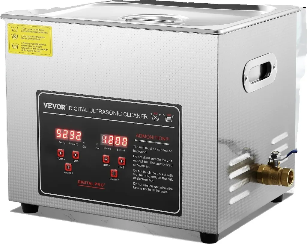 Nettoyeur Ultrasons 10 Litres avec Chauffage et Contrôle Digital LED