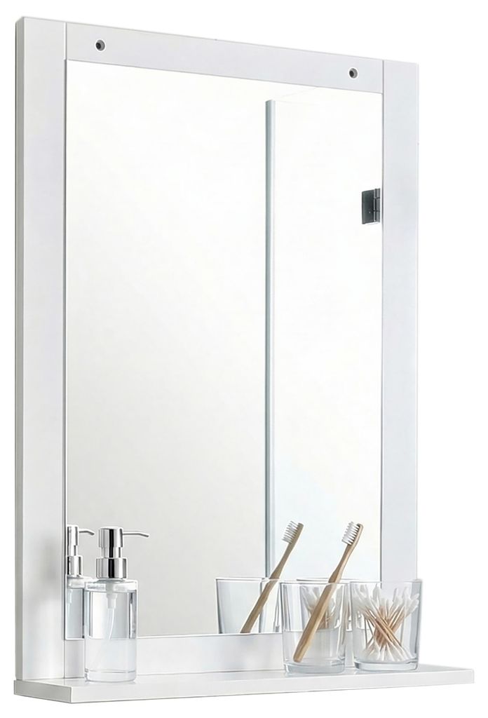 Specchio da bagno - specchio appeso con ripiano, design Immagine del prodotto 