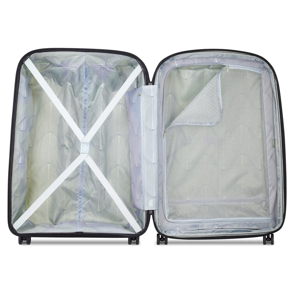 Valise extensible Belmont Plus Delsey 76cm sécurité TSA vert chartreuse