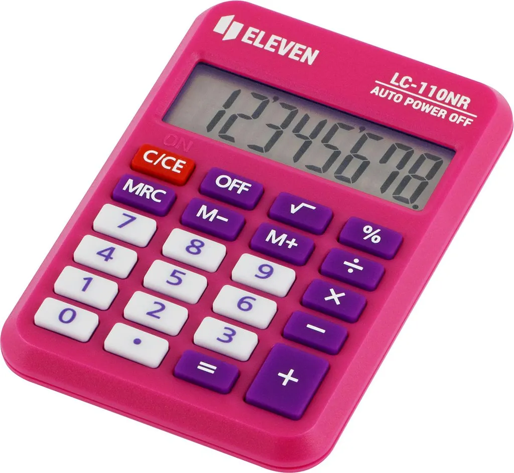 Eleven LC-110NR-PKE Calcolatrice tascabile rosa