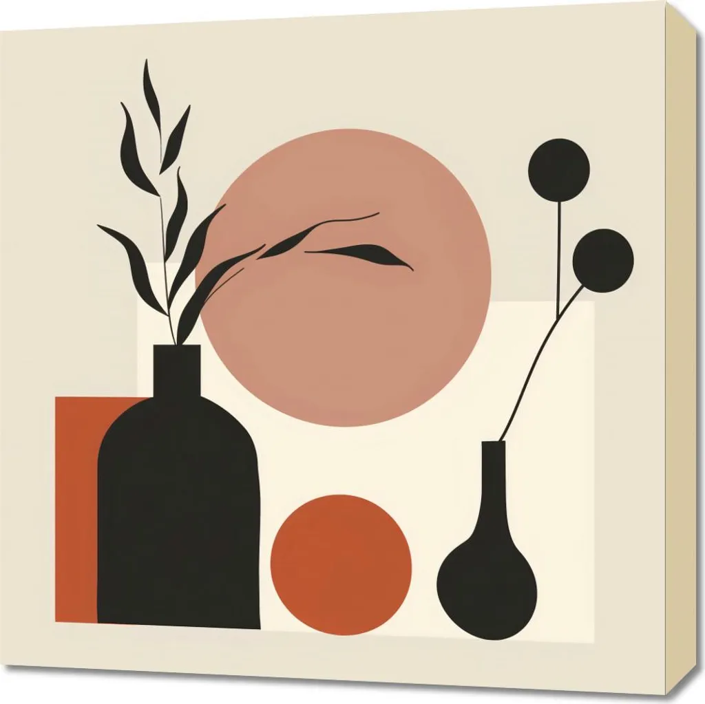 Table pour plantes Image 60 x 60 cm en bois naturel pour salon et balcon
