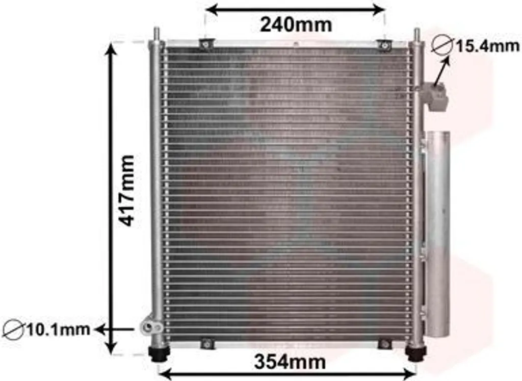 Stop aux fuites de clim : Condenseur HONDA Jazz II 25005197 VAN WEZEL