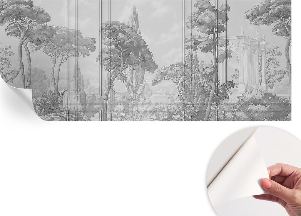Selbstklebende Wandtapete - Dekorative Tapete für Wohnzimmer - Klebefolie für Wandbilder - Tapetenfolie für Wanddekoration - 208x146 cm - Atmosp...