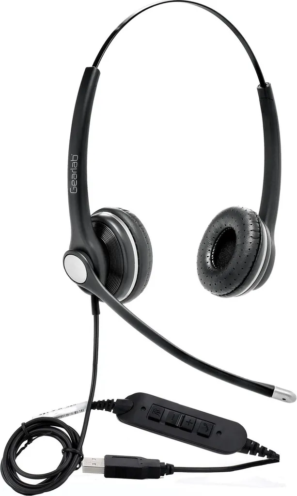 Casque audio USB Gearlab G4040 ultra léger avec télécommande intégrée