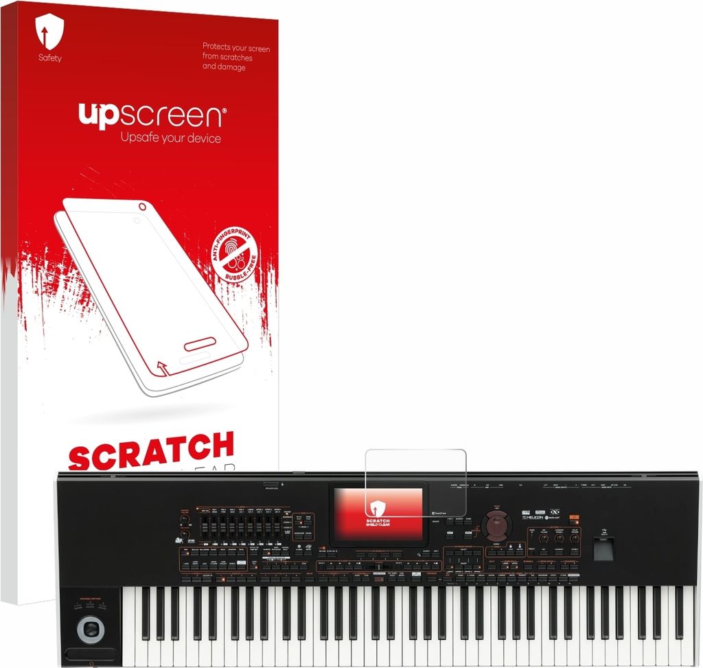 upscreen Schutzfolie für KORG Pa4x Displayschutz Displayschutzfolie Folie Klar Transparent