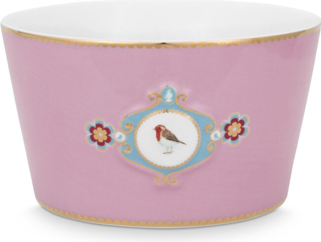 PIP STUDIO Love Birds Medallion Bowl pink 15cm