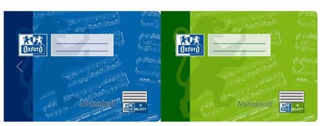 Oxford 100050394 Libro di musica A5 orizzontale / 8 fogli Immagine del prodotto 