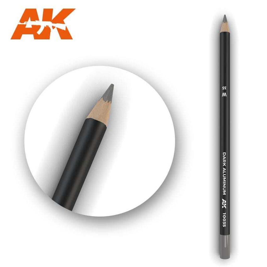 AK Interactive AK10035 - Watercolor Pencil Dark Aluminum Nickel