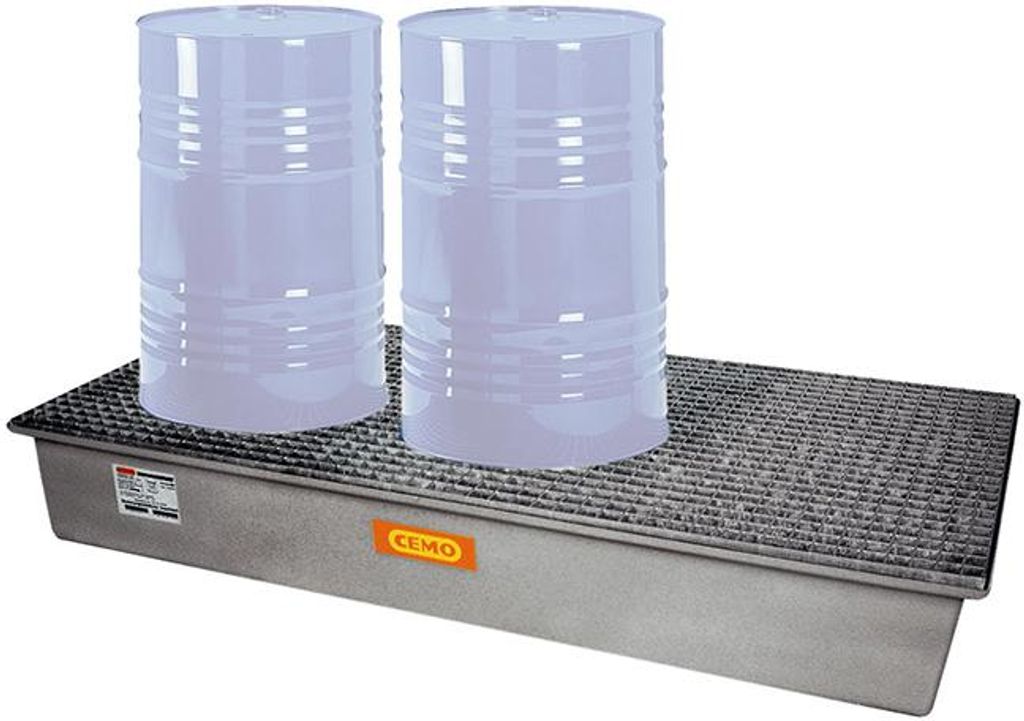 GFK-Auffangwanne 220/3 mit GFK Gitterrost