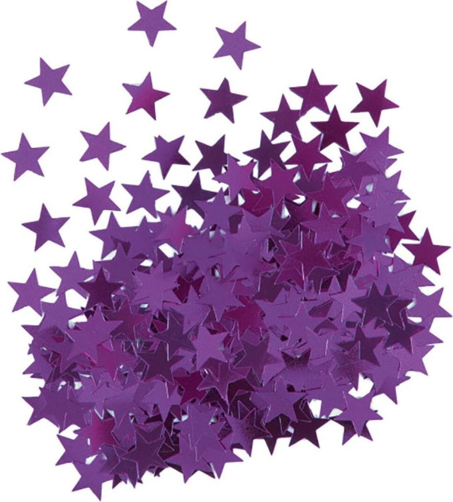 Konfetti Metall 14g Sterne Lila