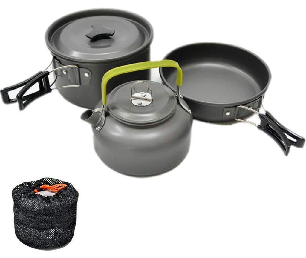 Set di pentole da campeggio JZK per 2-3 persone, set Immagine del prodotto 