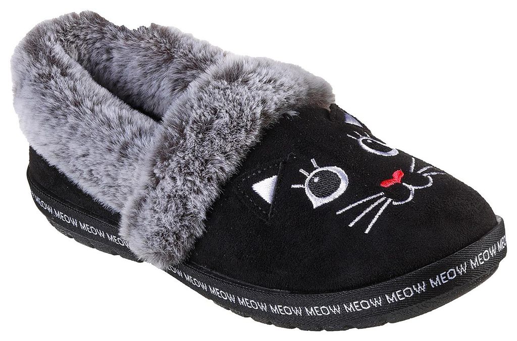 Skechers Bobs Too Cozy Meow Pajamas Schwarz BLK Größe EU 37 Produktbild 