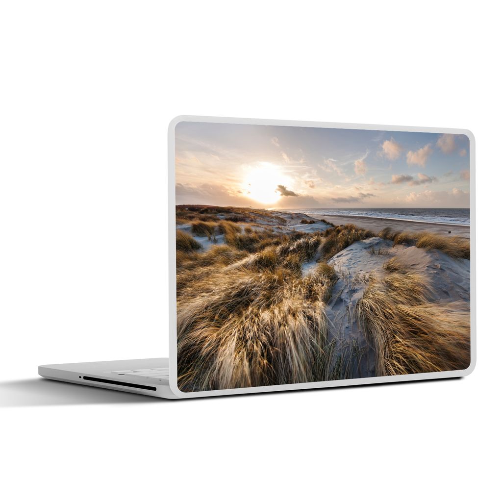 MuchoWow Laptop Aufkleber Sticker Cover Strand - Meer - Scheveningen - Niederlande 25x18 cm - Laptop-Deko