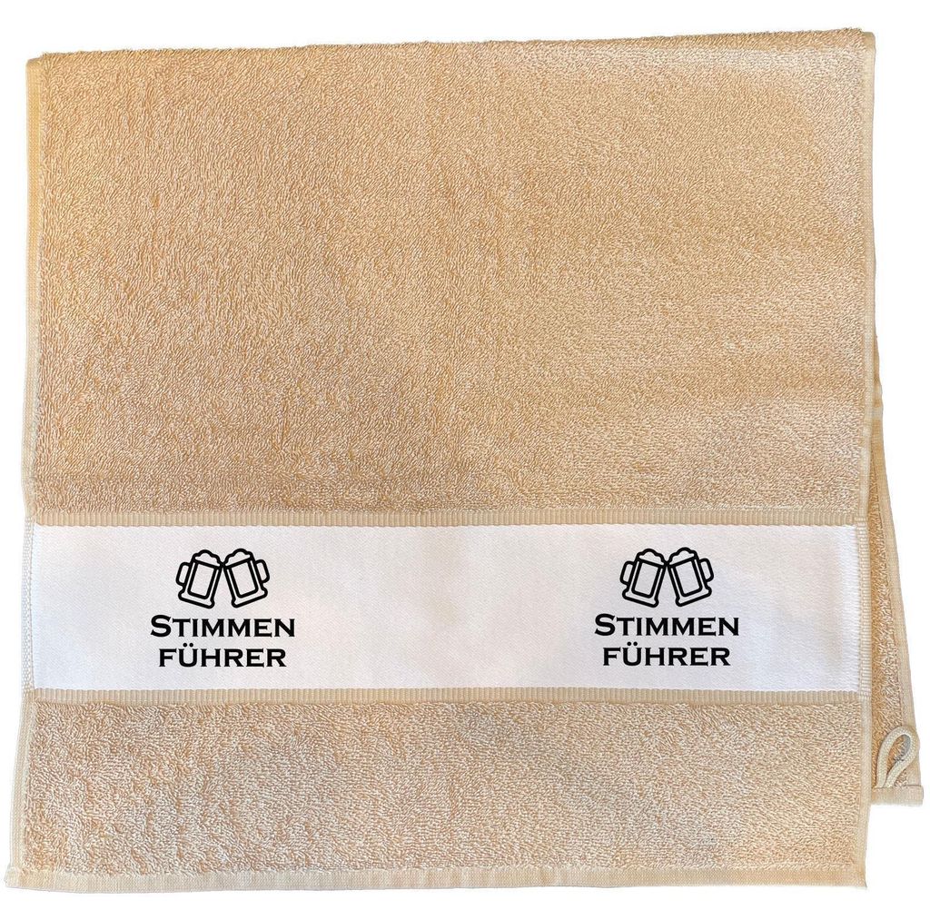 Huuraa Handtuch Stimmenführer Spielmanszug 50x100cm Sand Baumwolle Handtuch Geschenkidee