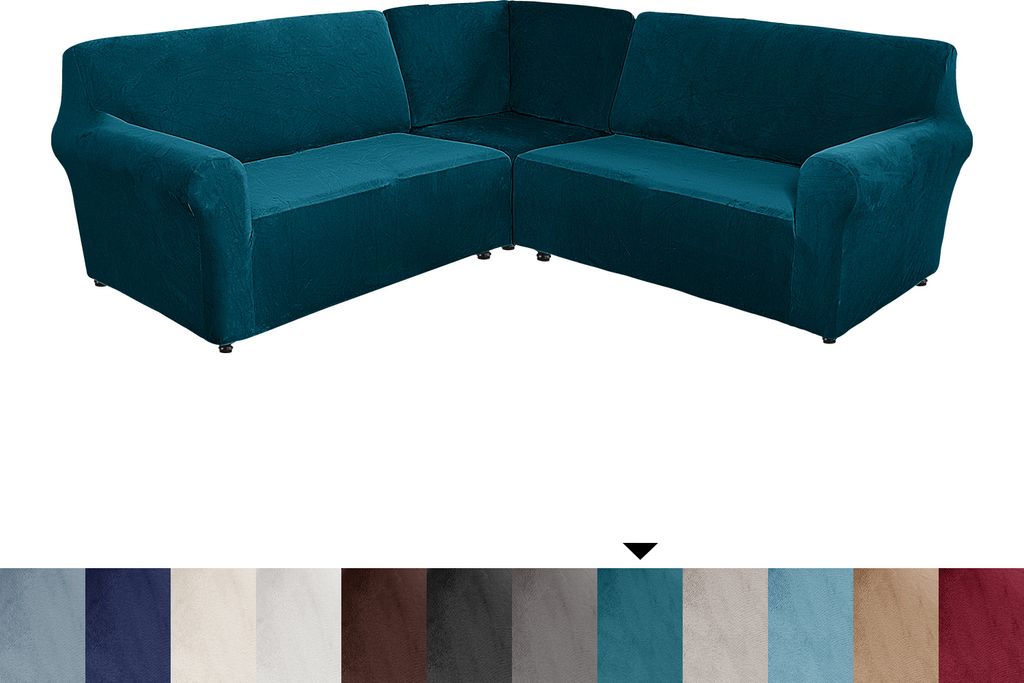 Topchances Velvet Sofa Cover L Shape 5 Seater Kaufland.cz