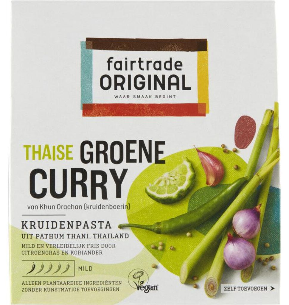 Fairtrade Original Grüne Curry Kräuterpaste 70g – Produktbild 