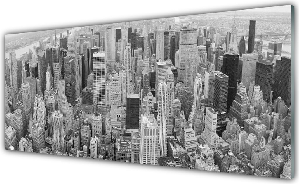 Glasbilder 125x50 Wandbild Druck auf Glas Stadt Gebäude
