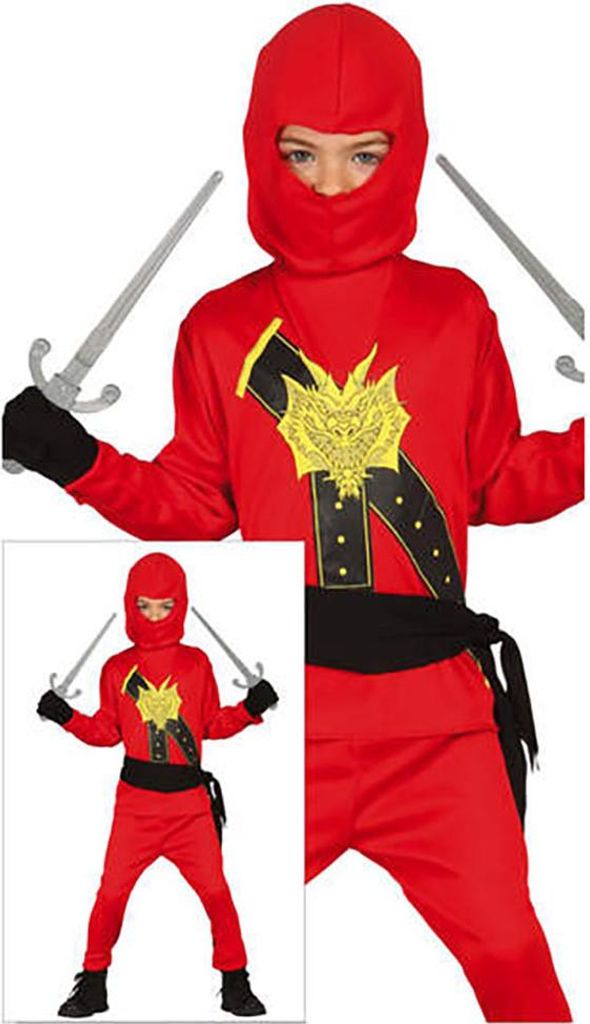 Guirca Costume Ninja bambino 5-6 anni 5-6 anni Immagine del prodotto 
