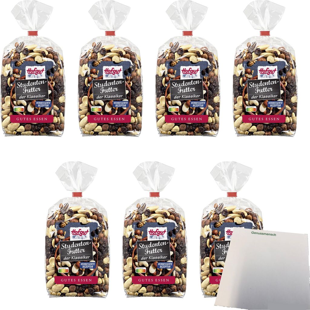 Hofgut Studentenfutter VPE (6x500g Beutel) + usy Block