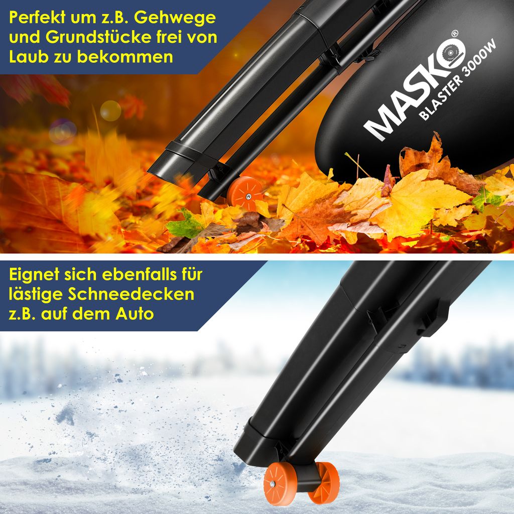 MASKO® Elektro Laubsauger 3in1 Elektrischer 3000W 45L Produktbild 4