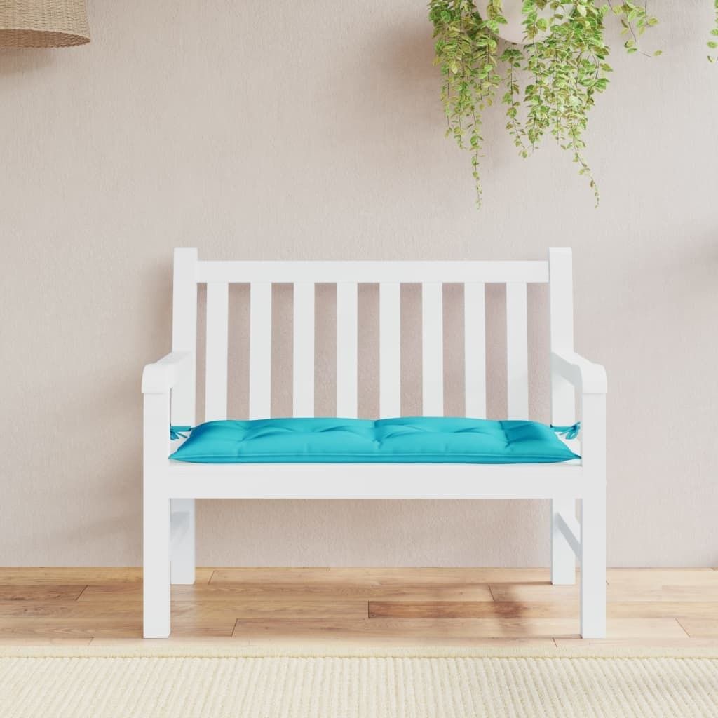 vidaXL Gartenbank-Auflage Türkis 100x50x7 cm Oxford-Gewebe