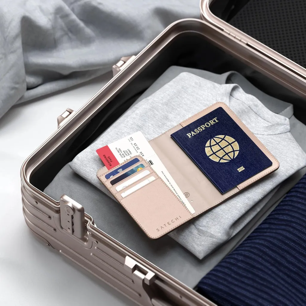 Satechi FindAll Custodia Passaporto RFID Rosa: Viaggia Organizzato - 12