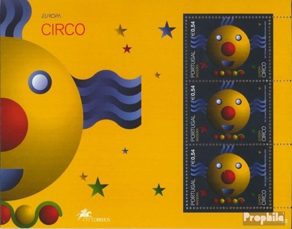 Briefmarken Portugal - Madeira 2002 Mi Block25 (kompl.Ausg.) postfrisch Zirkus