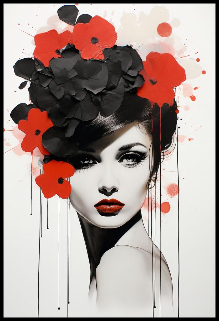 Plakat 67,5x100cm Blumenleidenschaft