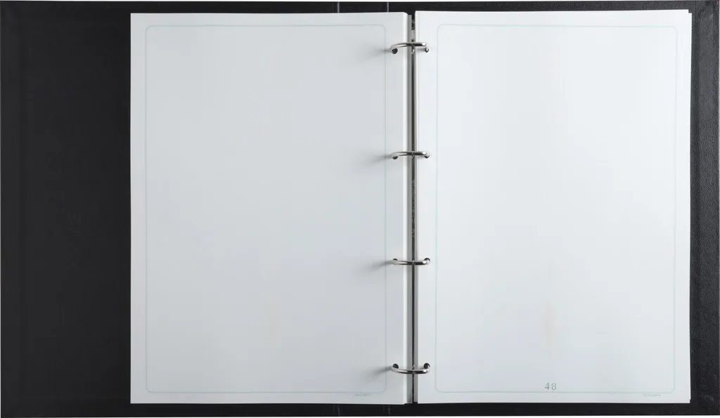 Reliure Registre 32x26cm Noir à 4 Anneaux Exacompta 530E avec Recharge
