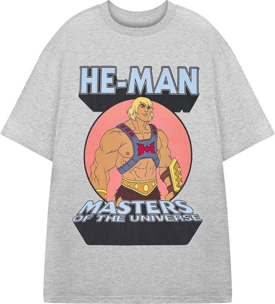 He-Man - T-Shirt für Herren/Damen Uni NS8352 (M) (Grau meliert)