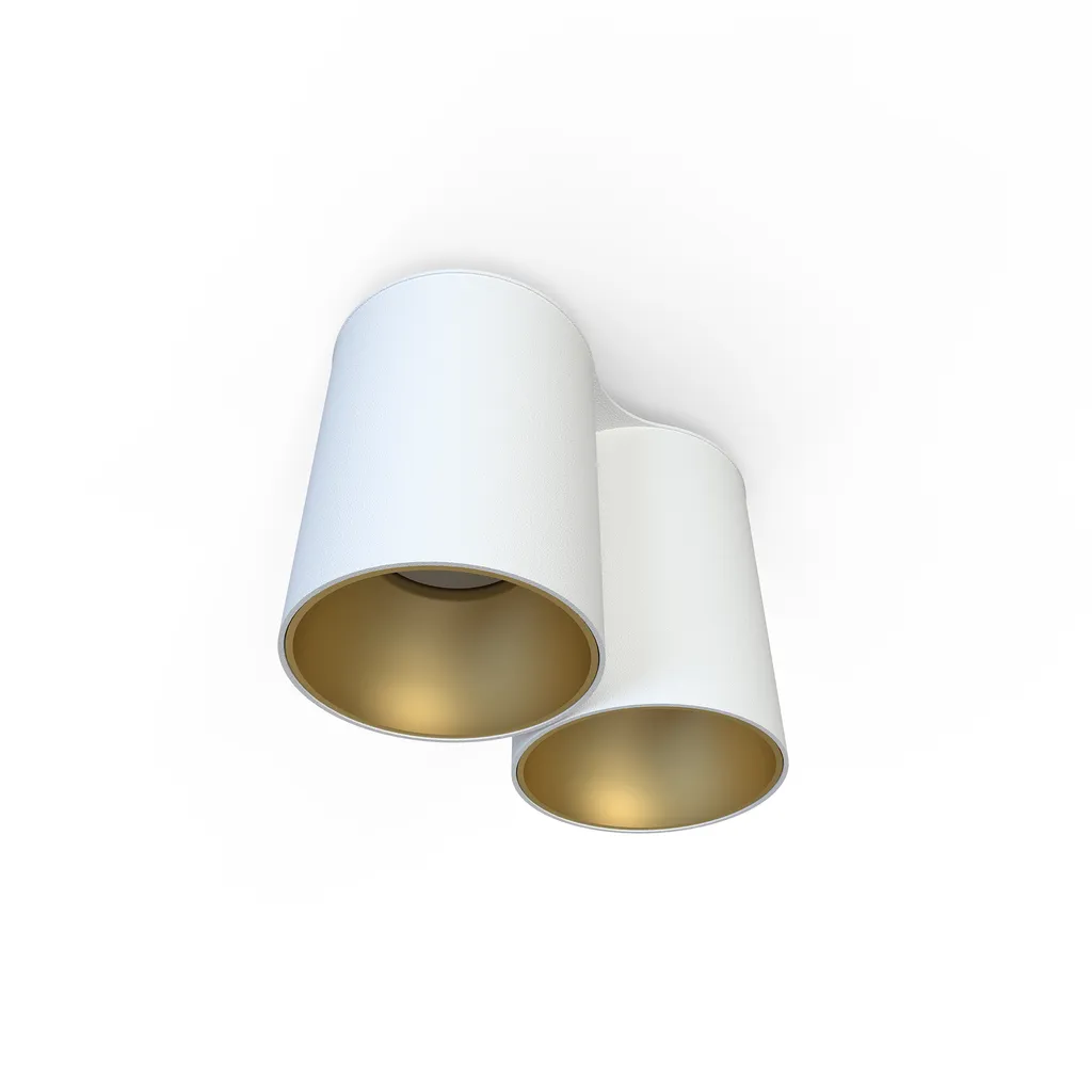 Luminaire compact double spot EYE pour éclairer zones sombres 2xGU10