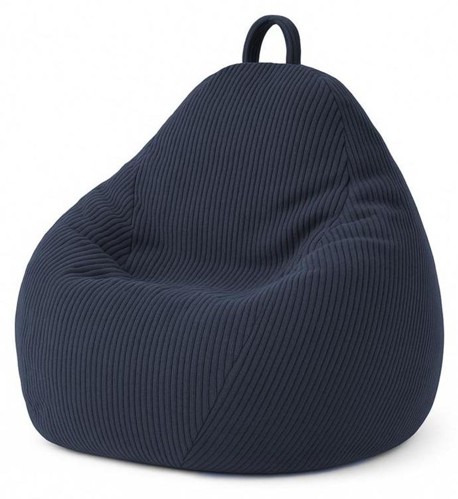 Pouf poire déhoussable velours côtelé BANANAIR 105x85 cm Image du produit 