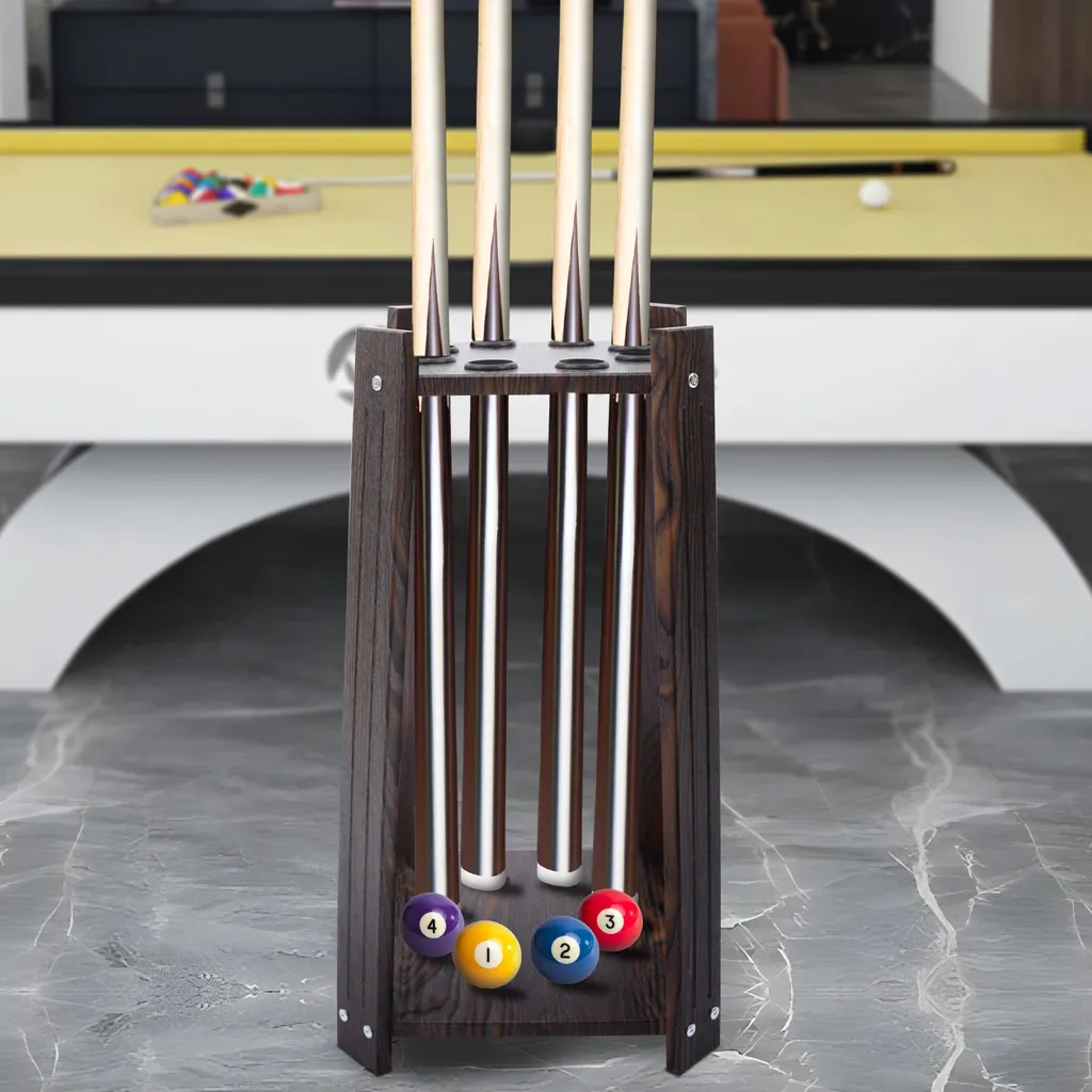 Évitez la déformation de vos queues avec ce support billard rétro 8 trous - 2