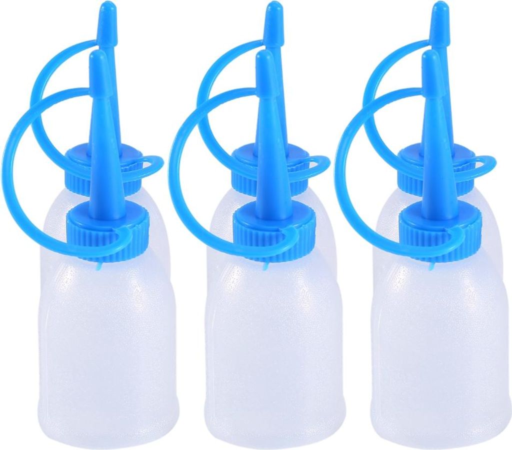 6Stk/Beutel 30ML Industriekleber Gel Öl Kunststoff Squeeze Empty Bottle Jet Dispenser