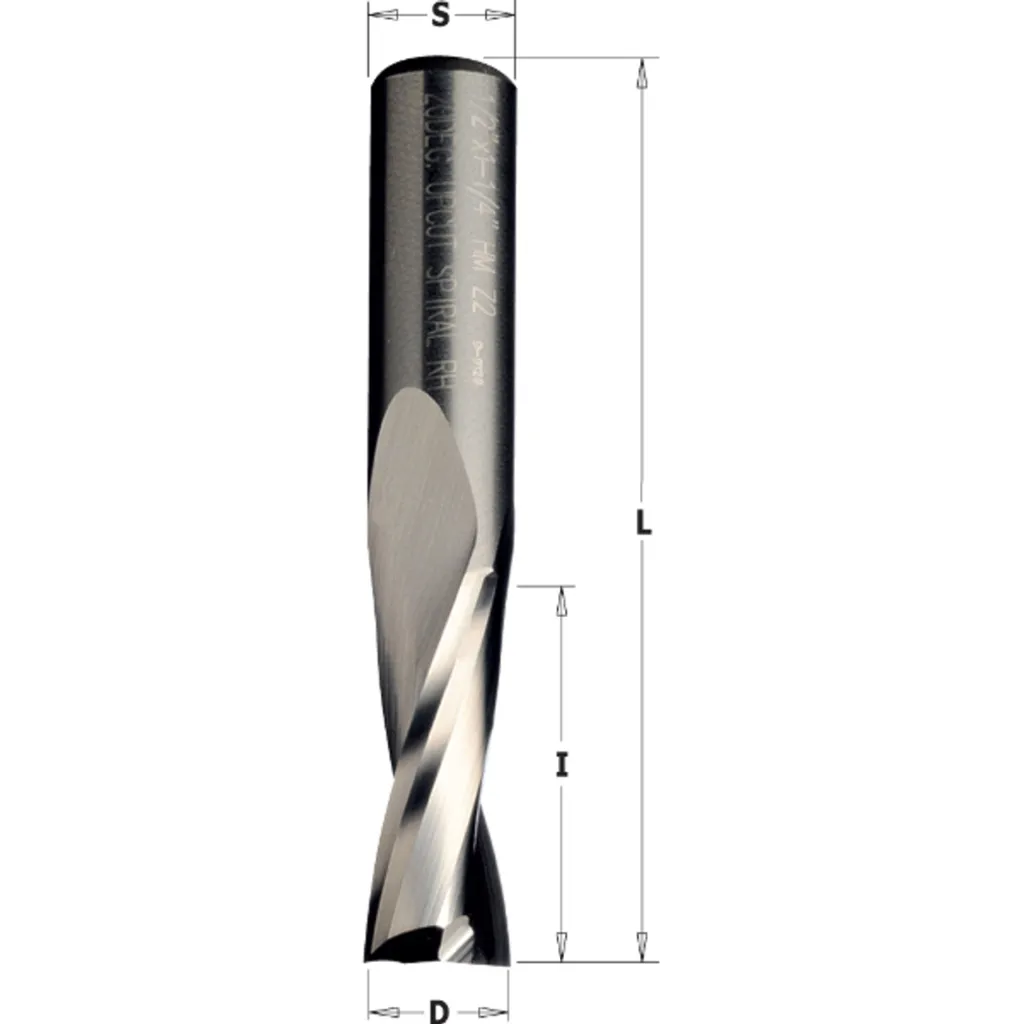 Fresa Professionale CNC 16mm Metallo Duro - Taglio Superiore